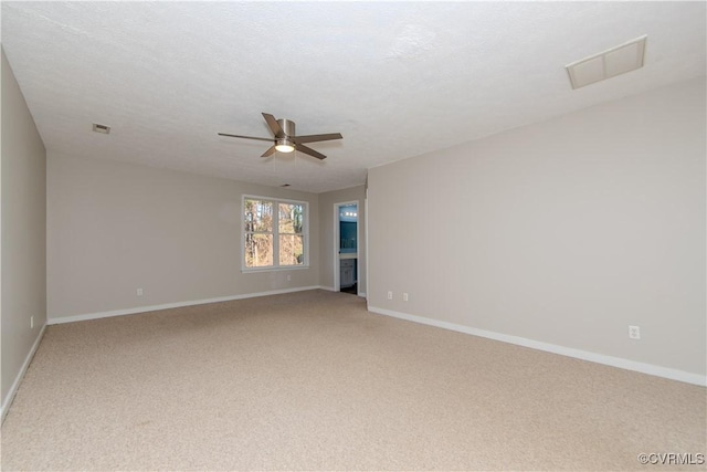 10710 Courthouse Rd, Dinwiddie, VA 23841 - carpeted spare room with ceiling fan and a textured ceiling
