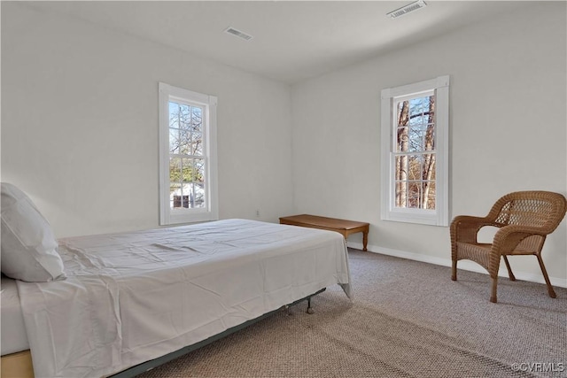 bedroom featuring carpet flooring