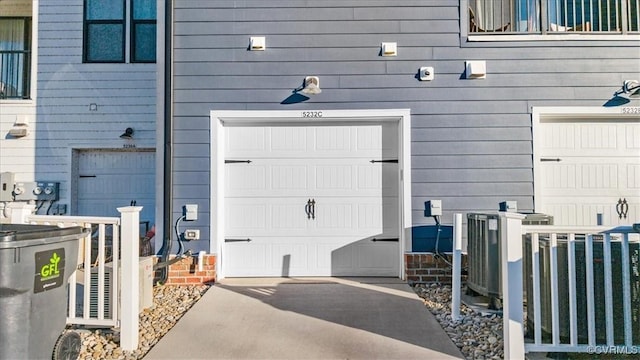 exterior space featuring central air condition unit