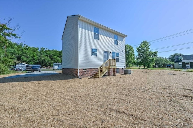 view of back of property