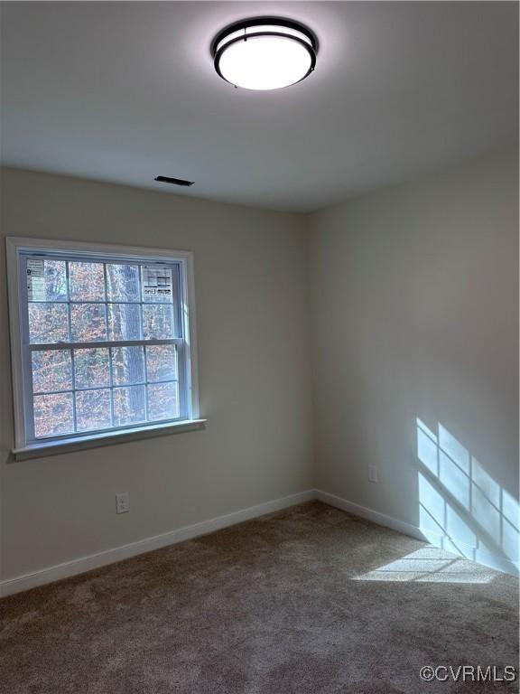 view of carpeted empty room