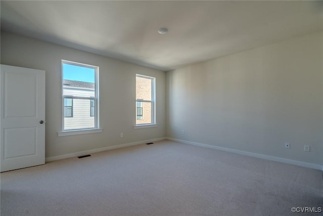 view of carpeted empty room