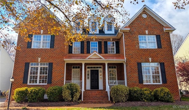 view of front of home with a porch