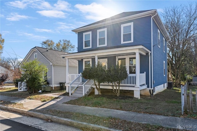 view of front of home with a porch