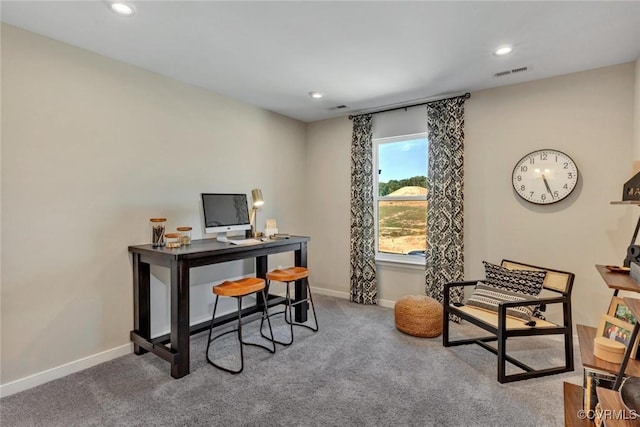 2013 Farmstead Mill Ct, Glen Allen, VA 23059 - office featuring carpet, baseboards, and recessed lighting