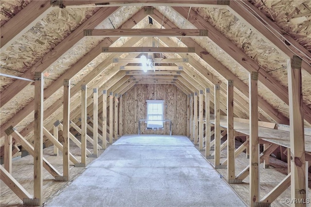 view of attic