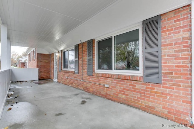 view of patio with covered porch