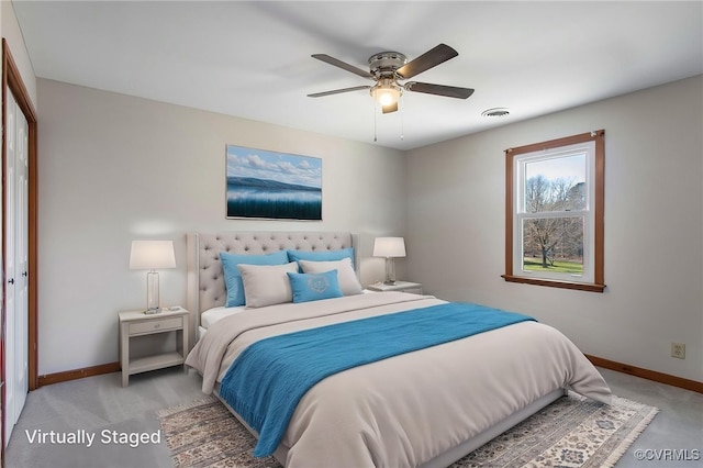 11741 Riverpark Dr, Chesterfield, VA 23838 - bedroom featuring visible vents, baseboards, and light colored carpet