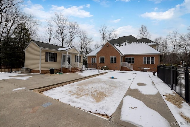 view of rear view of property