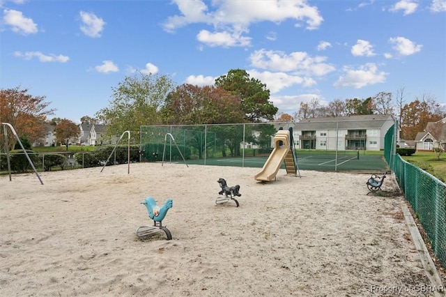 view of jungle gym