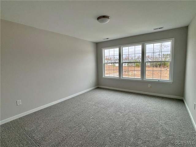 view of carpeted empty room