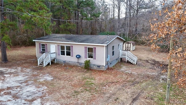 10443 Fortsville Rd, Capron, VA 23829 - view of front of property featuring a shed