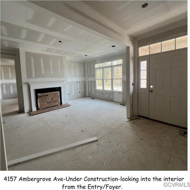 view of unfurnished living room