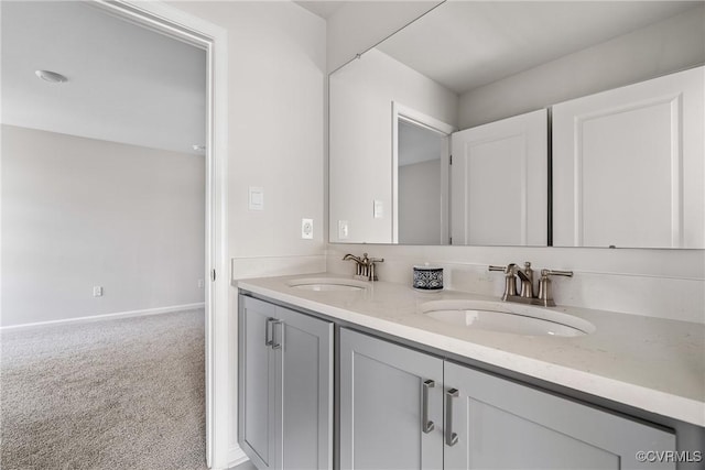 bathroom with vanity