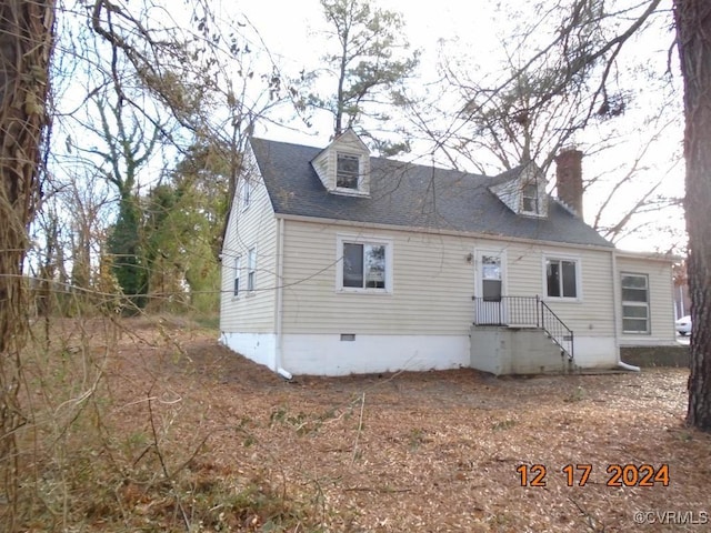 view of rear view of house