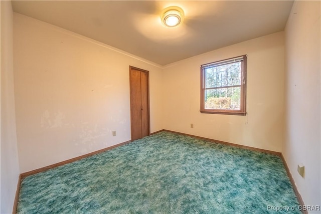 view of carpeted empty room