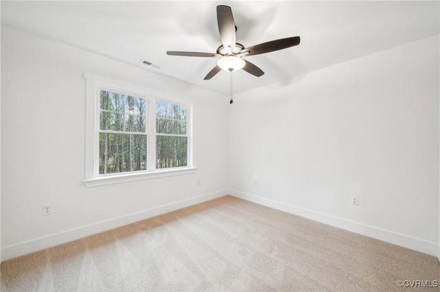 2467 Judes Ferry Rd, Powhatan, VA 23139 - spare room featuring light colored carpet, baseboards, and visible vents