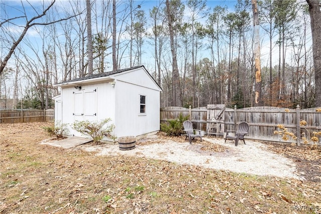 view of outbuilding