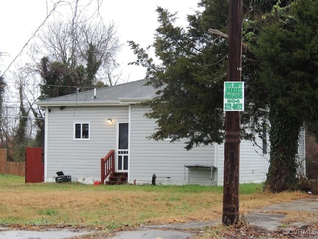 view of front of home