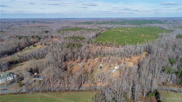 drone / aerial view featuring a rural view