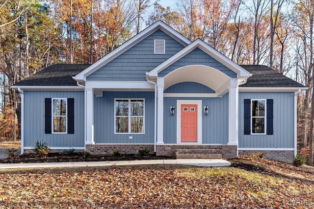 view of front of home with covered porch