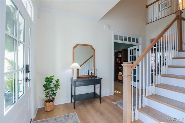 entryway featuring light hardwood / wood-style floors