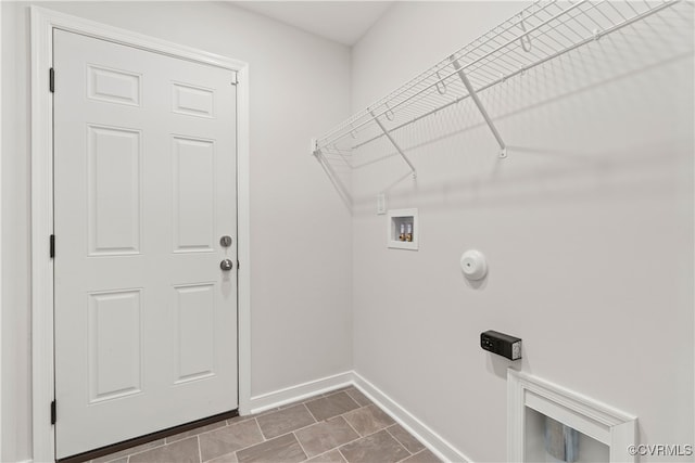 laundry room with washer hookup and gas dryer hookup