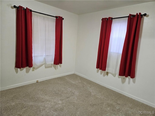 view of carpeted empty room