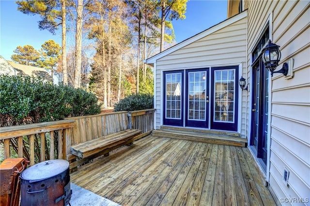 view of wooden terrace