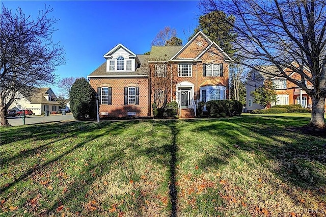 front of property with a front yard