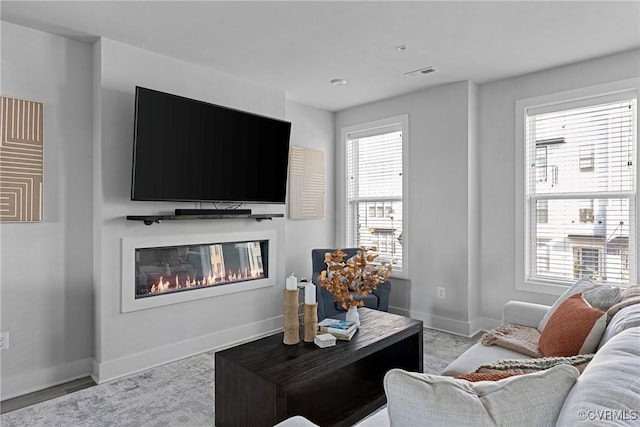 living room with a wealth of natural light