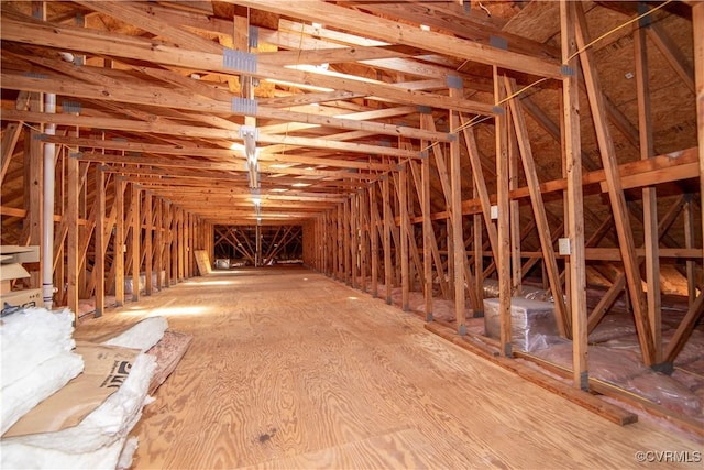 view of attic