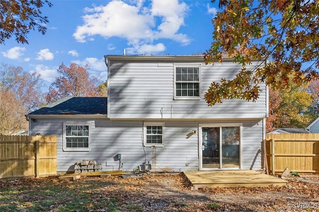 view of rear view of property