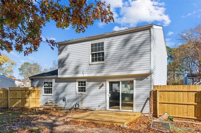 view of rear view of property