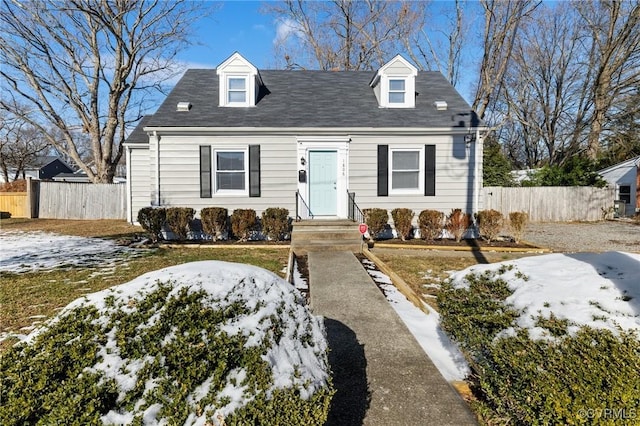 view of cape cod-style house