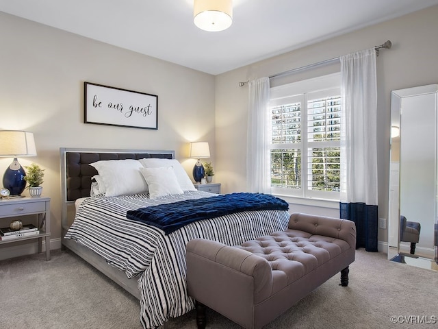 bedroom featuring carpet floors