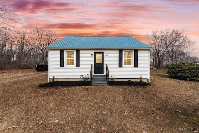 view of front of home