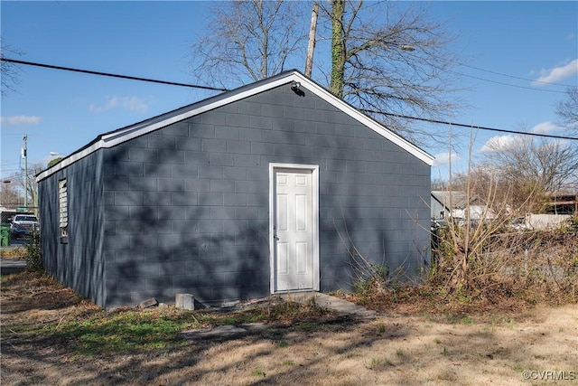 view of outbuilding