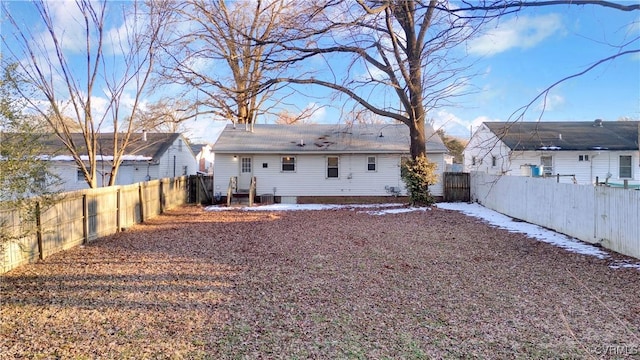 view of rear view of property