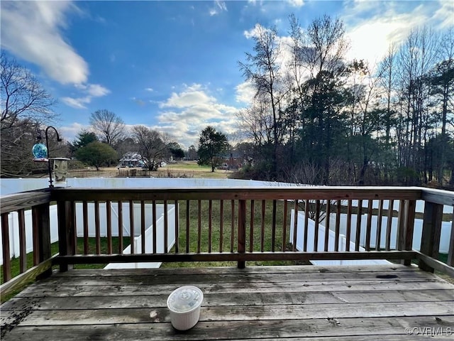 view of wooden terrace