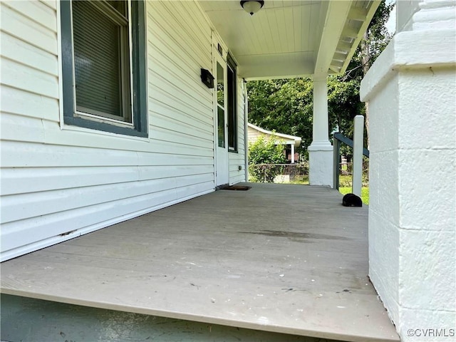 view of patio with covered porch