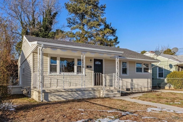 view of front of home featuring a porch