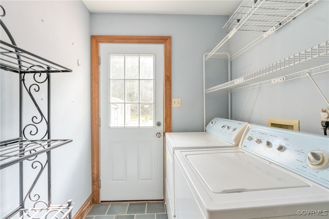 laundry room with washer and clothes dryer