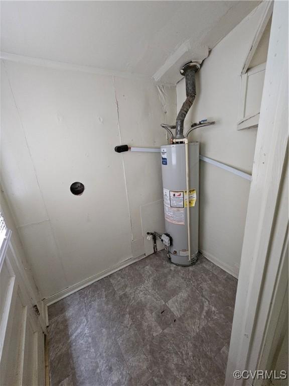 utilities featuring gas water heater