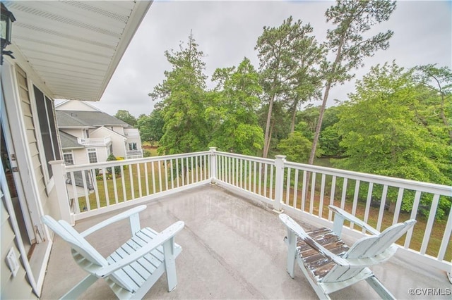 view of balcony