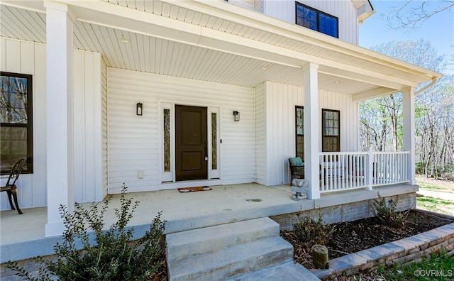 30284 Zoar Rd, Orange, VA 22508 - doorway to property featuring board and batten siding and covered porch