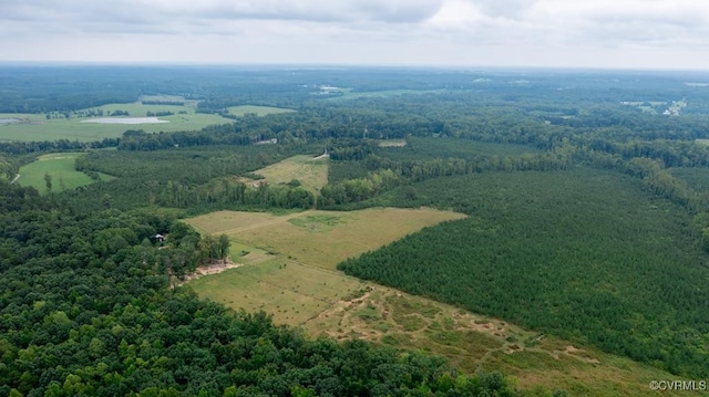 drone / aerial view with a rural view