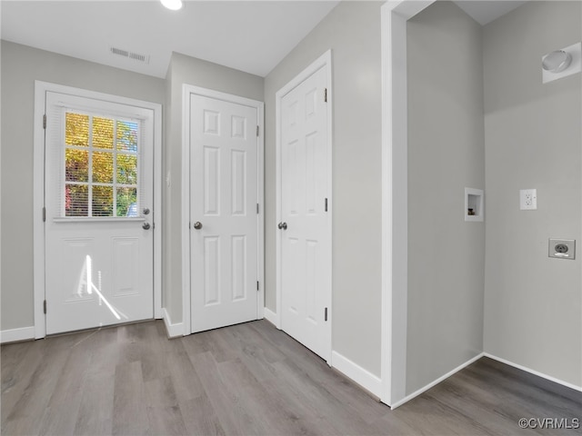 interior space featuring light hardwood / wood-style floors