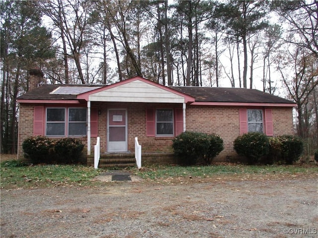 view of ranch-style house