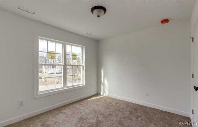 view of carpeted empty room